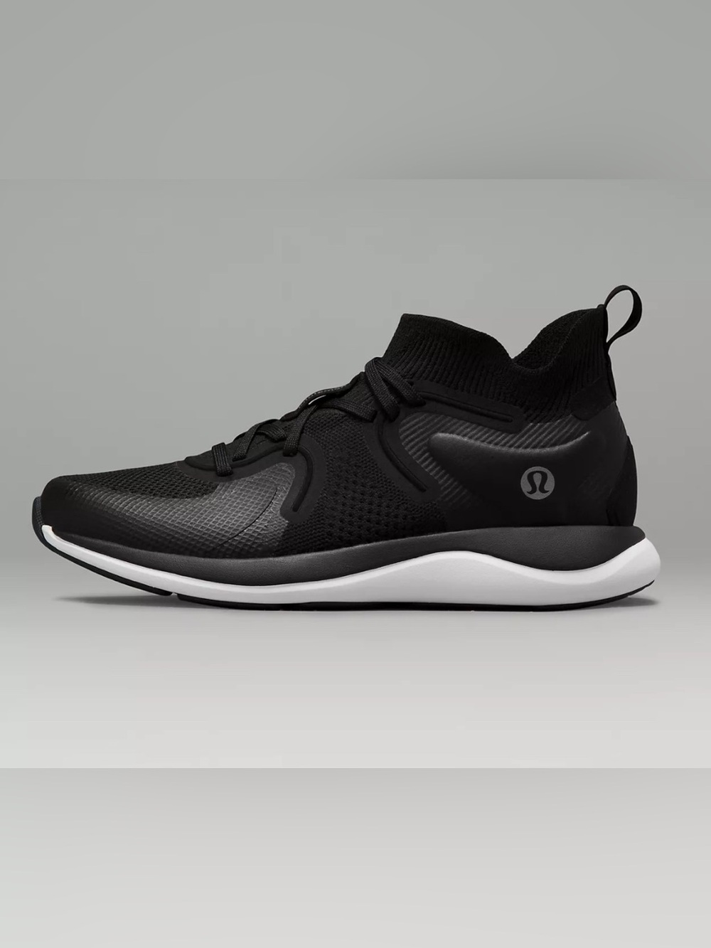 lululemon athletica Women's Black Knit Slip-On Running Shoes - Picture 5 of 12